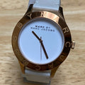  Shop Authentic Marc Jacobs Blade White Dial White Leather Strap Watch for Women - MBM1201 - Luxxuri
