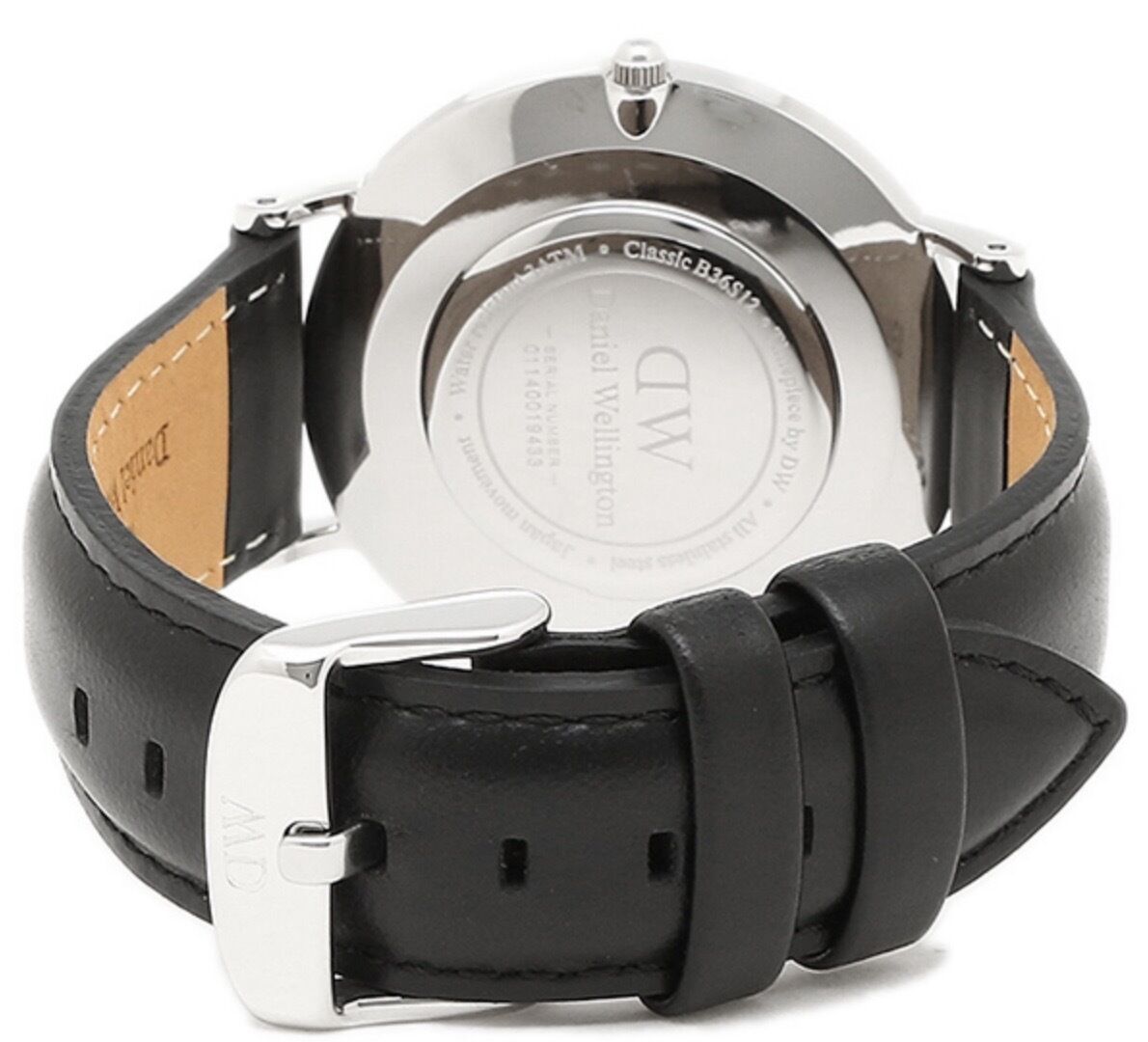 Daniel Wellington Classic Sheffield Black Dial Black Leather Strap Watch For Women - DW00100145