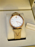  Shop Authentic Versace V-Twist White Dial White Leather Strap Watch for Women - VELS00419 - Luxxuri