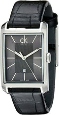  Shop Authentic Calvin Klein Window Black Dial Black Leather Strap Watch for Men - K2M21107 - Luxxuri