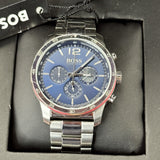  Shop Authentic Hugo Boss Professional Chronograph Blue Dial Silver Steel Strap Watch for Men - 1513527 - Luxxuri