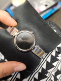  Shop Authentic Calvin Klein Authentic Black Dial Silver Steel Strap Watch for Women - K8G23141 - Luxxuri