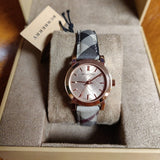 Shop Authentic Burberry The City Pink Dial Brown Leather Strap Watch for Women - BU9236 - Luxxuri