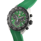  Shop Authentic Tag Heuer Formula 1 Chronograph Green Dial Green Rubber Strap Watch for Men - CAZ101AP.FT8056 - Luxxuri