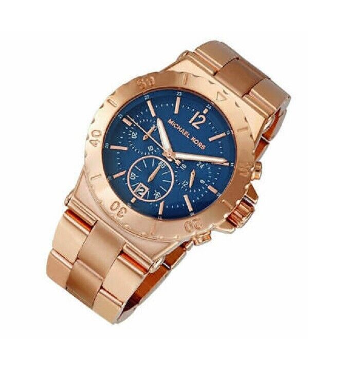  Shop Authentic Michael Kors Bel Aire Blue Dial Rose Gold Steel Strap Watch for Women - MK5410 - Luxxuri