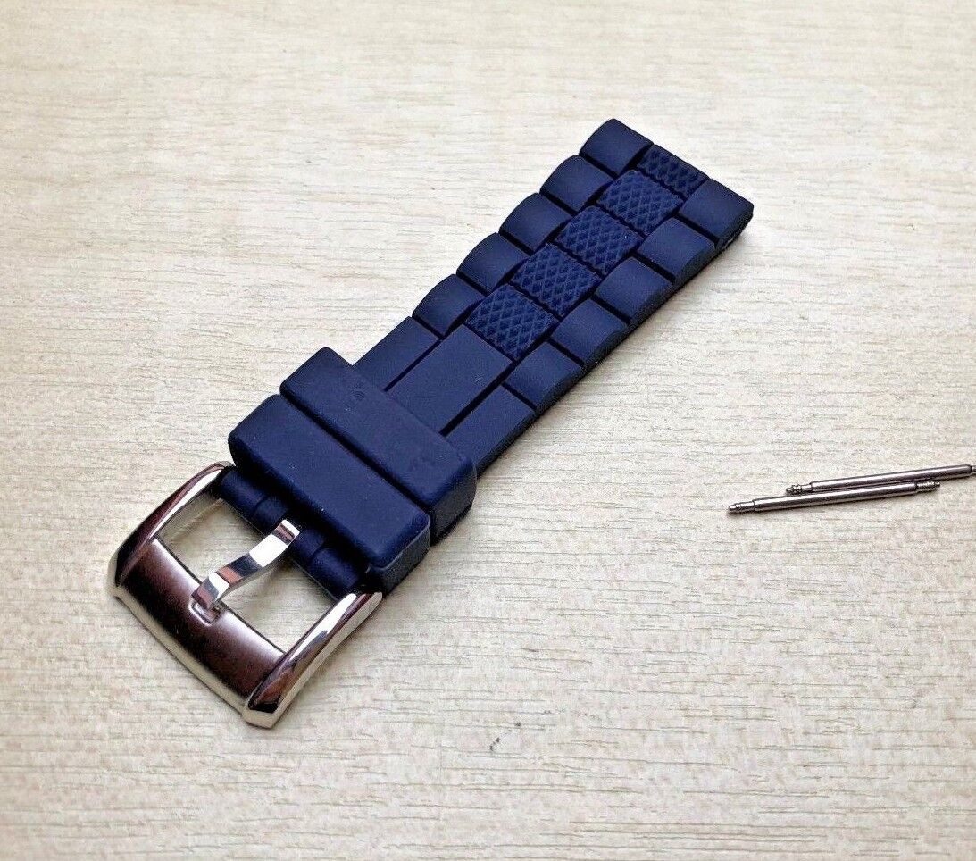  Shop Authentic Emporio Armani Chronograph Blue Dial Blue Rubber Strap Watch For Men - AR5864 - Luxxuri