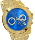  Shop Authentic Marc Jacobs Blade Chronograph Blue Dial Gold Steel Strap Watch for Women - MBM3307 - Luxxuri