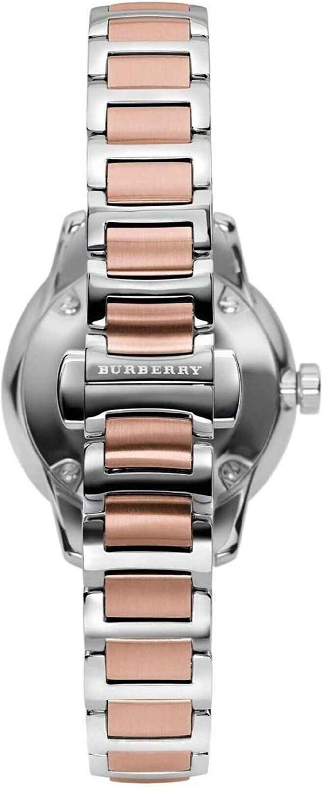  Shop Authentic Burberry The Classic Rose Gold Dial Two Tone Steel Strap Watch for Women - BU10117 - Luxxuri