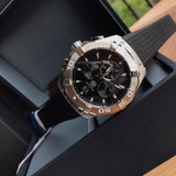  Shop Authentic Tag Heuer Aquaracer Chronograph Black Dial Black Rubber Strap Watch for Men - CAY1110.FT6041 - Luxxuri