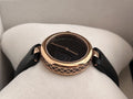  Shop Authentic Gucci Diamantissima Quartz Black Dial Black Leather Strap Watch for Women - YA141401 - Luxxuri