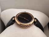  Shop Authentic Gucci Diamantissima Quartz Black Dial Black Leather Strap Watch for Women - YA141401 - Luxxuri
