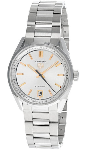  Shop Authentic Tag Heuer Carrera Date Silver Dial Silver Steel Strap Watch for Women - WBN2310.BA0001 - Luxxuri