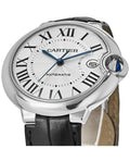 Shop Authentic Cartier Ballon Bleu De Cartier Silver Dial Black Leather Strap Watch for Women - WSBB0030 - Luxxuri