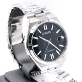  Shop Authentic Citizen Tsuyosa Automatic Black Dial Silver Steel Strap Watch For Men - NJ0150-56E - Luxxuri