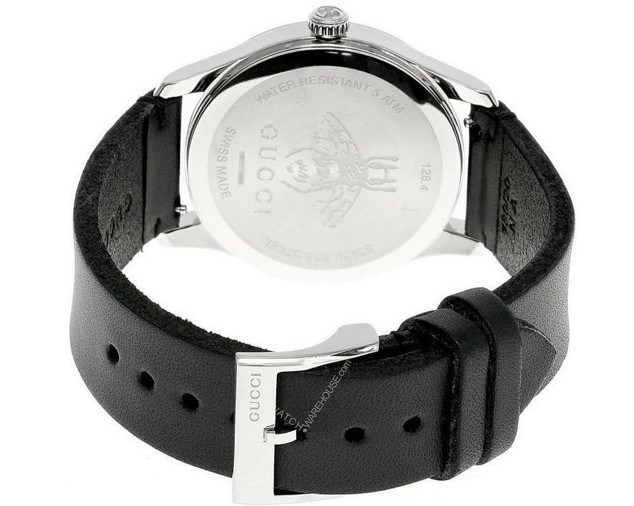  Shop Authentic Gucci G Timeless Quartz Green & Red Dial Black Leather Strap Watch For Men - YA1264149 - Luxxuri