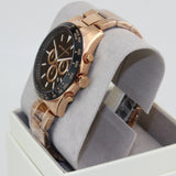  Shop Authentic Michael Kors Layton Chronograph Black Dial Rose Gold Steel Strap Watch For Men - MK8824 - Luxxuri