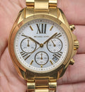  Shop Authentic Michael Kors Lexington Quartz Gold Dial Gold Steel Strap Watch For Women - MK6267 - Luxxuri