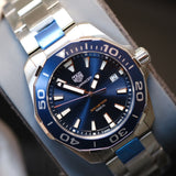  Shop Authentic Tag Heuer Aquaracer Blue Dial Watch for Men - WAY111C.BA0928 - Luxxuri