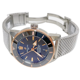  Shop Authentic Breitling Superocean Heritage B20 Automatic 44 Black Dial Silver Mesh Bracelet Watch for Men - UB2030121B1A1 - Luxxuri