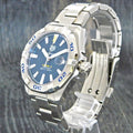  Shop Authentic Tag Heuer Aquaracer Automatic Blue Dial Silver Steel Strap Watch for Men - WBD2112.BA0928 - Luxxuri