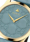  Shop Authentic Gucci G Timeless Quartz Blue Dial Blue Leather Strap Watch For Men - YA1264097 - Luxxuri