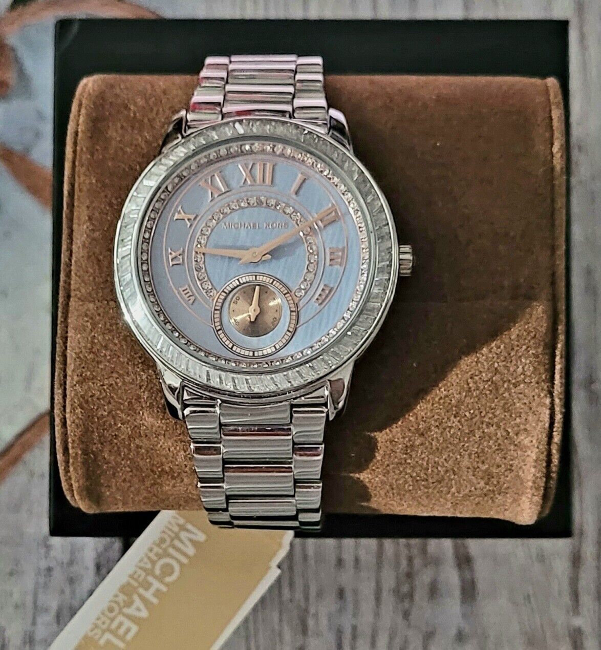  Shop Authentic Michael Kors Madelyn Quartz Blue Dial Silver Steel Strap Watch For Women - MK6286 - Luxxuri