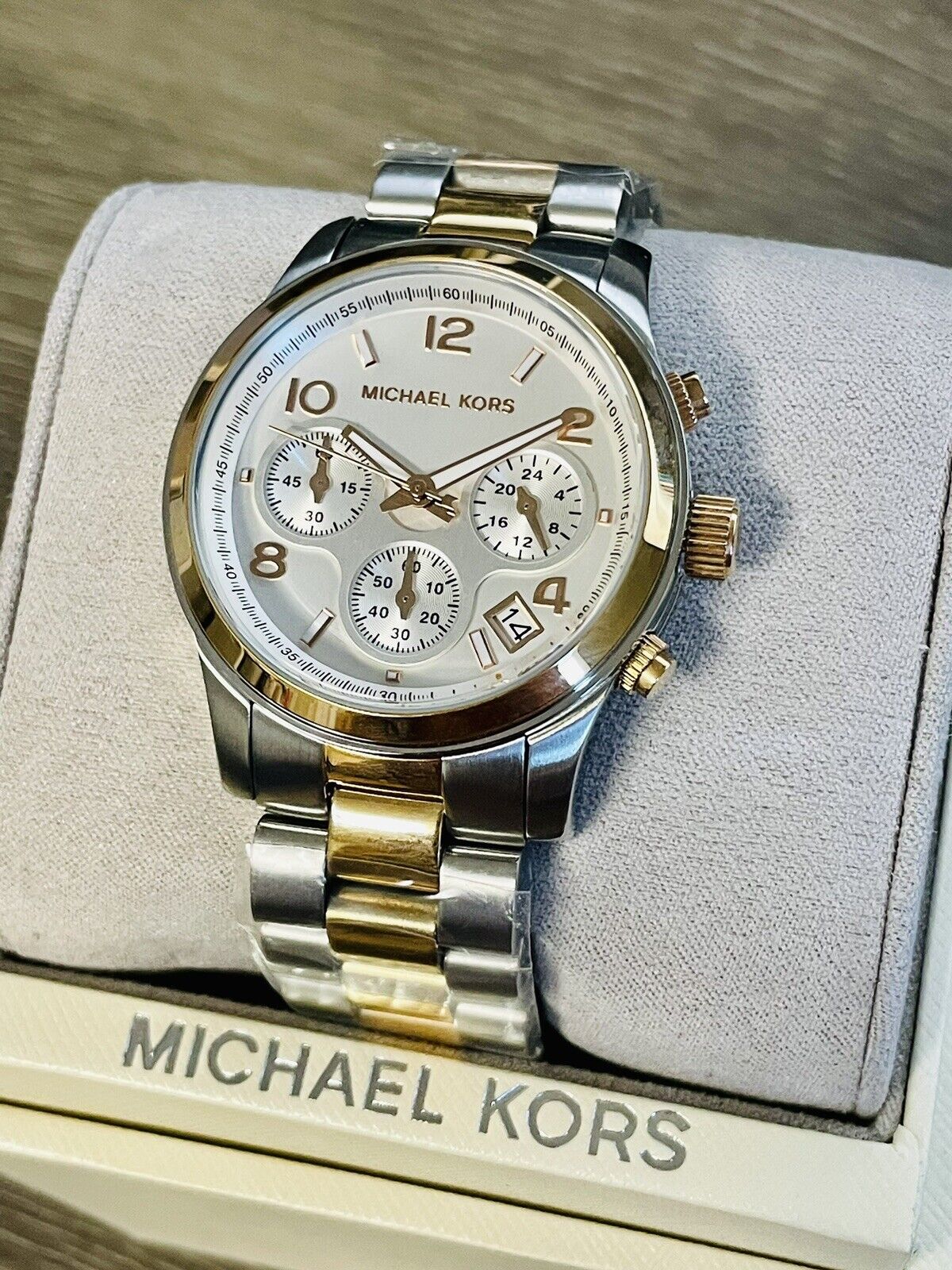  Shop Authentic Michael Kors Runway Silver Dial Two Tone Steel Strap Watch for Women - MK5315 - Luxxuri