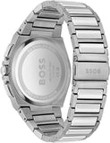  Shop Authentic Hugo Boss Steer Chronograph Blue Dial Silver Steel Strap Watch For Men - 1514048 - Luxxuri