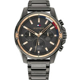  Shop Authentic Tommy Hilfiger Mason Grey Dial Grey Steel Strap Watch for Men - 1791790 - Luxxuri