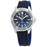  Shop Authentic Tag Heuer Aquaracer Quartz Diamonds Blue Dial Blue Nylon Strap Watch for Women - WAY131N.FT6091 - Luxxuri