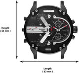  Shop Authentic Diesel Mr. Daddy 2.0 Quartz Black Dial Black Nylon Strap Watch For Men - DZ7433 - Luxxuri