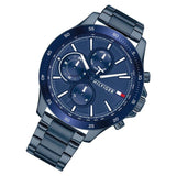  Shop Authentic Tommy Hilfiger Bank Quartz Blue Dial Blue Steel Strap Watch for Men - 1791720 - Luxxuri