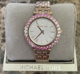  Shop Authentic Michael Kors Darci Pave Silver Dial Rose Gold Steel Strap Watch For Women - MK4517 - Luxxuri