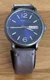  Shop Authentic Marc Jacobs Fergus Blue Dial Brown Leather Strap Watch for Men - MBM5078 - Luxxuri