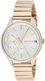  Shop Authentic Tommy Hilfiger Brooke Silver Dial Rose Gold Steel Strap Watch for Women - 1782021 - Luxxuri