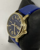  Shop Authentic Marc Jacobs Fergus Blue Dial Blue Leather Strap Watch for Women - MBM8650 - Luxxuri
