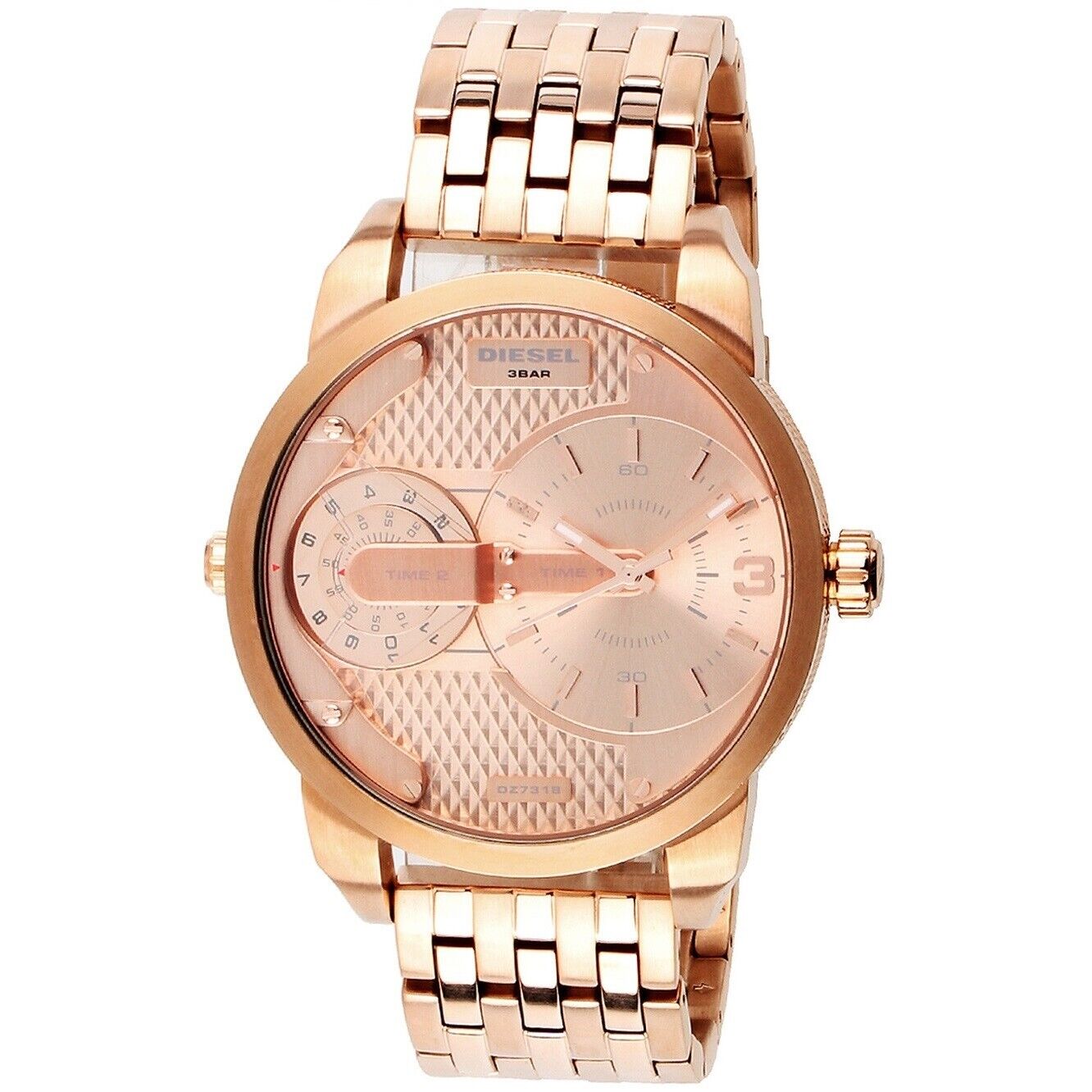  Shop Authentic Diesel Mini Daddy Rose Gold Dial Rose Gold Steel Strap Watch For Men - DZ7318 - Luxxuri