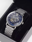  Shop Authentic Emporio Armani Aviator Multifunction Blue Dial Silver Mesh Bracelet Watch For Men - AR60024 - Luxxuri