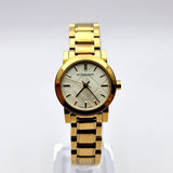  Shop Authentic Burberry Heritage White Dial Gold Steel Strap Watch for Women - BU9203 - Luxxuri