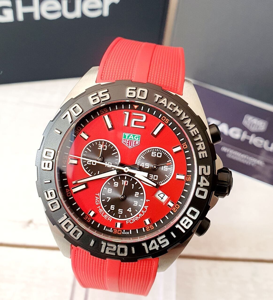 Tag Heuer Formula 1 Red Dial Watch for Men - CAZ101AN.FT8055