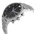  Shop Authentic Emporio Armani Chronograph Black Dial Silver Steel Strap Watch For Men - AR0389 - Luxxuri