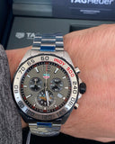  Shop Authentic Tag Heuer Formula 1 Chronograph Indy 500 Special Edition Grey Dial Silver Steel Strap Watch for Men - CAZ1016.EB0058 - Luxxuri