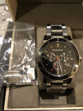  Shop Authentic Burberry The City Black Dial Silver Steel Strap Watch for Men - BU9380 - Luxxuri
