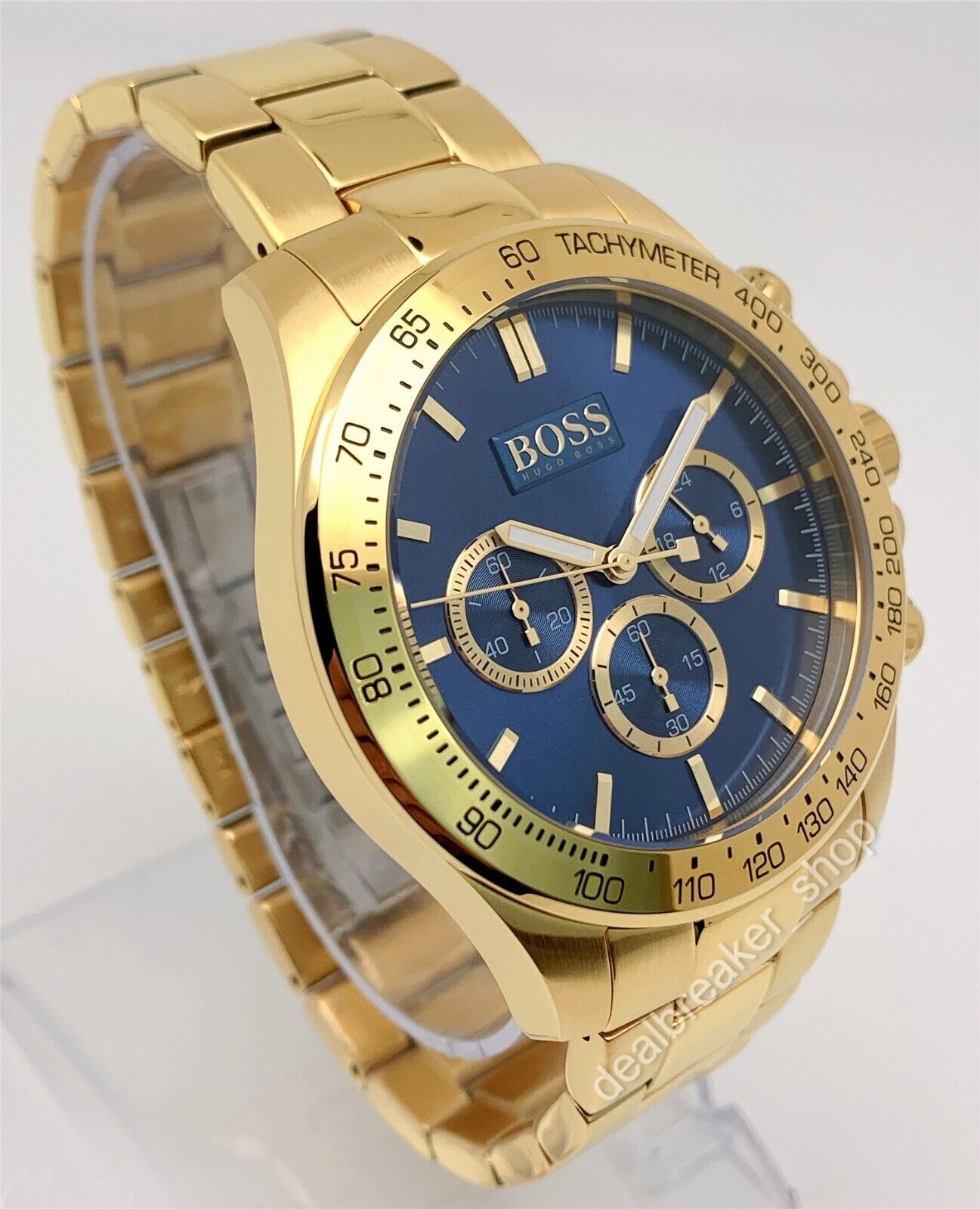  Shop Authentic Hugo Boss Ikon Blue Dial Gold Steel Strap Watch for Men - 1513340 - Luxxuri