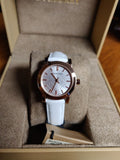  Shop Authentic Burberry The City White Dial White Leather Strap Watch for Women - BU9209 - Luxxuri
