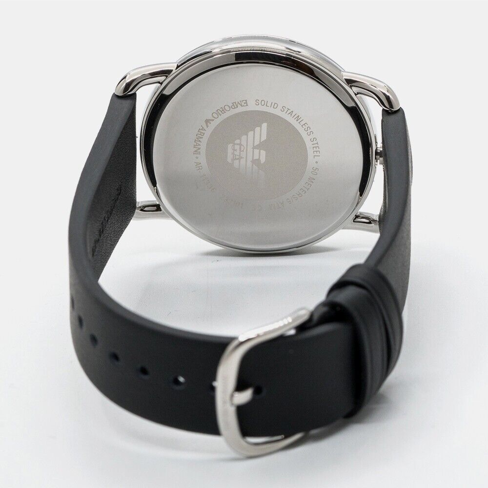  Shop Authentic Emporio Armani Aviator Quartz Black Dial Black Leather Strap Watch For Men - AR11336 - Luxxuri