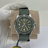  Shop Authentic Breitling Superocean Automatic 44mm Outerknown Green Dial Green Nylon Strap Watch for Men - A17367A11L1W1 - Luxxuri