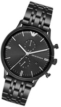 Shop Authentic Emporio Armani Chronograph Black Dial Black Steel Strap Watch For Men - AR1934 - Luxxuri
