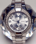  Shop Authentic Guess Mini Prism Diamonds Silver Dial Silver Steel Strap Watch for Women - W12638L1 - Luxxuri