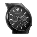  Shop Authentic Emporio Armani Classic Chronograph Black Dial Black Stainless Steel Strap Watch For Men - AR2453 - Luxxuri